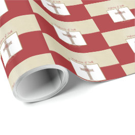 RCIA恵みの信仰告白のパーソナライズ ラッピングペーパー