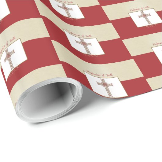 RCIA恵みの信仰告白のパーソナライズ ラッピングペーパー (ロールコーナー)