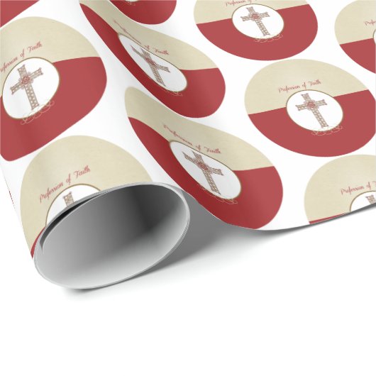 RCIA恵みの信仰告白のパーソナライズ ラッピングペーパー (ロールコーナー)