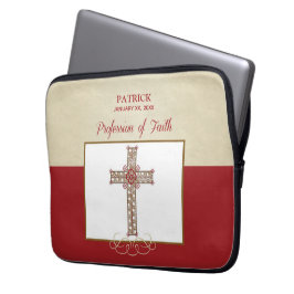 RCIA恵みの信仰告白のパーソナライズ ラップトップスリーブ