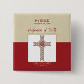 RCIA恵みの信仰告白のパーソナライズ 缶バッジ (正面)