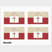 RCIA恵みの信仰告白のパーソナライズ 長方形シール (シート)