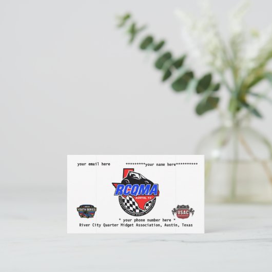 RCQMA Member card 名刺 (スタンド正面)