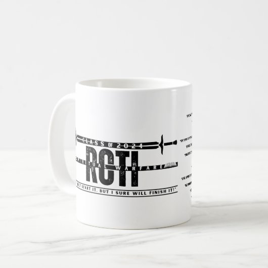 RCTI SW 2024記念MUG W引用文 – 白 コーヒーマグカップ (正面左)