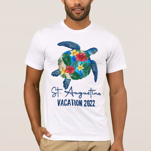 RDセントオーガスティンシータートルフロリダファミリーバケーション Tシャツ (正面)