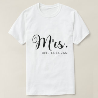 RDパーソナライズされた Mr.とM.、Wifey、カスタムHubby Tシャツ