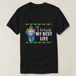 RDリビパーソナライズされたングマイ最高のライフ Tシャツ