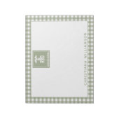 RD登パーソナライズされた録栄養士の格子模様 ノートパッド (回転)