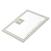 RD登パーソナライズされた録栄養士の格子模様 ノートパッド (アングル)