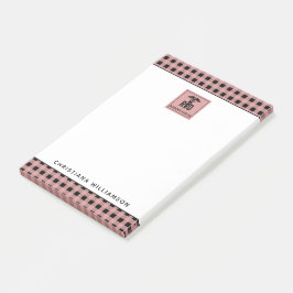 RD登パーソナライズされた録栄養士の格子模様 ポストイット