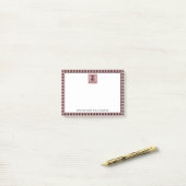 RD登パーソナライズされた録栄養士の格子模様 ポストイット (デスク上)