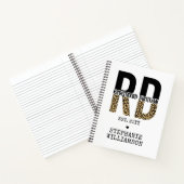 RD登録カスタム栄養士チータープリント ノートブック (内部)