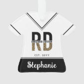 RD登録カスタム栄養士レオパード印刷 オーナメント (裏面)