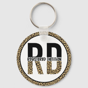 RD登録Diettitian CheetahプリントRDギフト キーホルダー