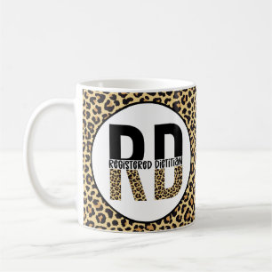 RD登録Diettitian CheetahプリントRDギフト コーヒーマグカップ