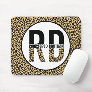RD登録Diettitian CheetahプリントRDギフト マウスパッド