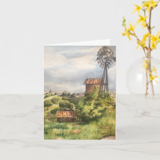 Rd.200風車 カード (黄色い花)