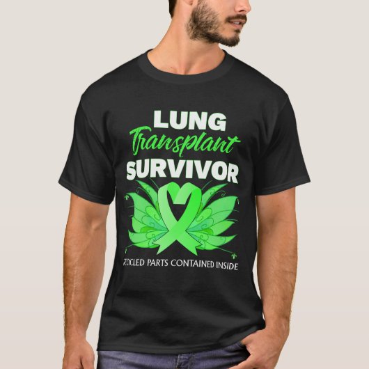 RD Lung Transplant Warrior Survivor Disease Patien Tシャツ (正面)