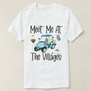 RD Meet The Villages Florida Golf CartおもしろいS Tシャツ