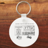 RDG鉄道初期ディーゼルロコキーチェーン キーホルダー (正面)