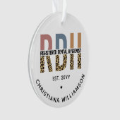 RDH登カスタム録歯科衛生士ギフト オーナメント (正面)