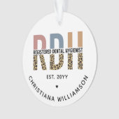 RDH登カスタム録歯科衛生士ギフト オーナメント (正面)