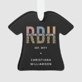 RDH登カスタム録歯科衛生士ギフト オーナメント (裏面)