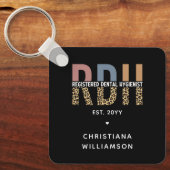 RDH登カスタム録歯科衛生士ギフト キーホルダー (正面)