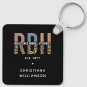 RDH登カスタム録歯科衛生士ギフト キーホルダー (裏面)