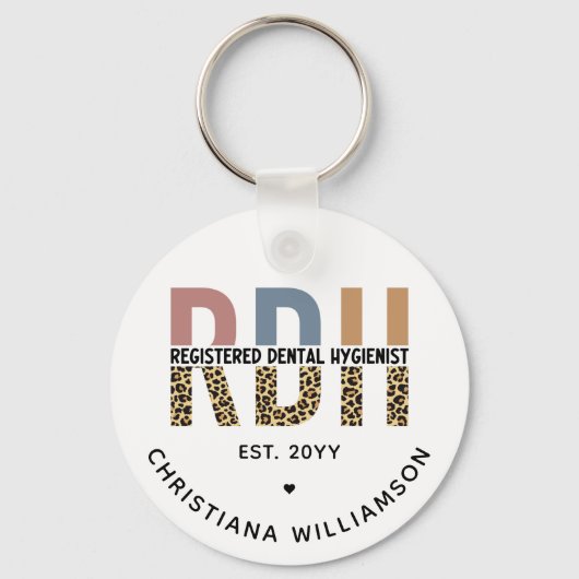 RDH登カスタム録歯科衛生士ギフト キーホルダー (正面)