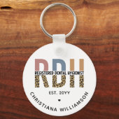 RDH登カスタム録歯科衛生士ギフト キーホルダー (正面)