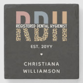 RDH登カスタム録歯科衛生士ギフト ストーンコースター (正面)