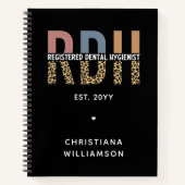 RDH登カスタム録歯科衛生士ギフト ノートブック (正面)