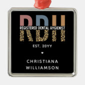 RDH登カスタム録歯科衛生士ギフト メタルオーナメント (正面)