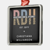 RDH登カスタム録歯科衛生士ギフト メタルオーナメント (左)