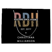 RDH登カスタム録歯科衛生士ギフト ラージペーパーバッグ (裏面)