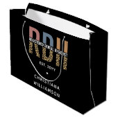 RDH登カスタム録歯科衛生士ギフト ラージペーパーバッグ (裏面アングル)