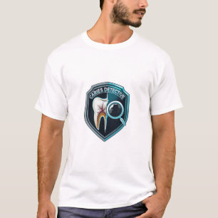 RDH虫歯探偵バッジ デザイン   ミニマリストデンタル Tシャツ