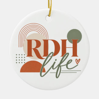 RDH Life オリジナルクリスマスオーナメント - モダンなギフト セラミックオーナメント