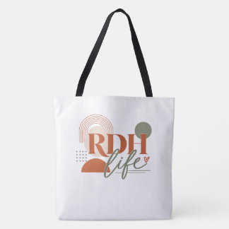 RDH Life モダンラージトートバッグ ギフト 歯科衛生士 トートバッグ