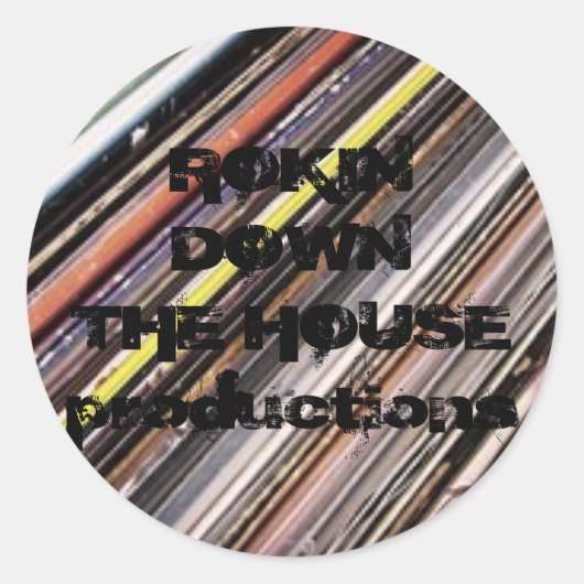 RDHprodスタックレコードステッカー ラウンドシール (正面)