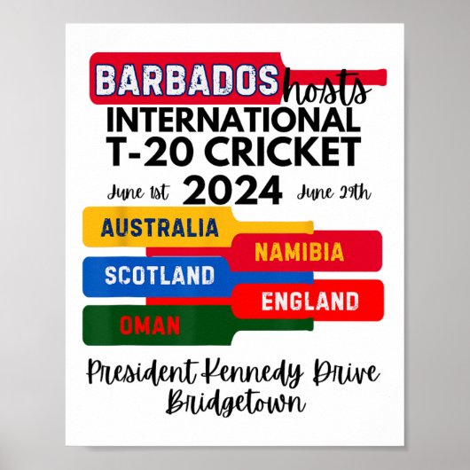 Rdos T-20 International Cricket  ポスター (正面)
