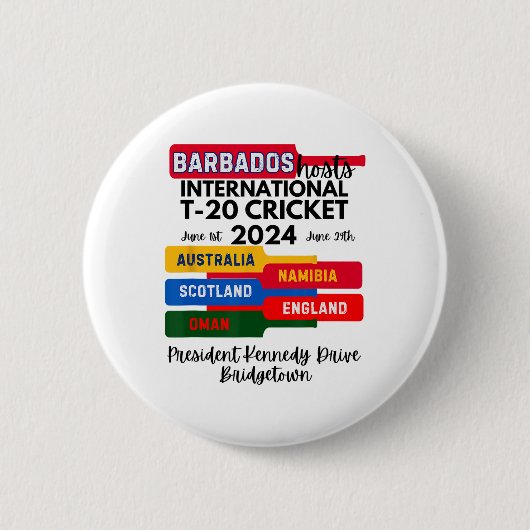 Rdos T-20 International Cricket 缶バッジ (正面)