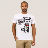 RDR -タッドのサケの幼魚(Lrg犬の白) Tシャツ (正面フル)