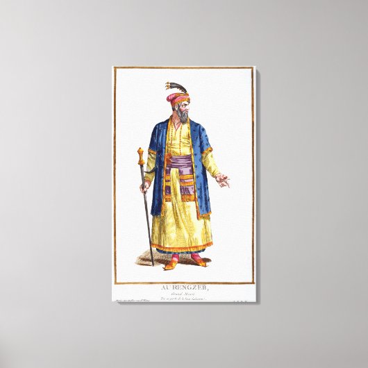 Reの素晴らし元馬のAurengzeb, Khan キャンバスプリント (正面)
