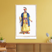 Reの素晴らし元馬のAurengzeb, Khan キャンバスプリント (インサイチュ (リビング))