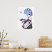 Re:ゼロ リゼロ レム かわいい ポスター (キッチン)