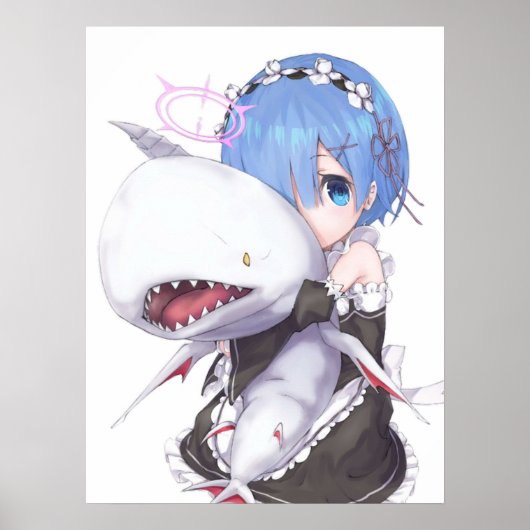 Re:ゼロ リゼロ レム かわいい ポスター (正面)
