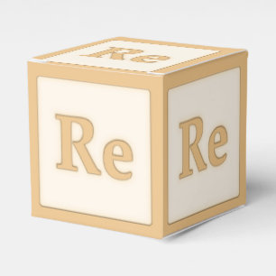 "Re"ソルフェッジョミュージカルベビーブロックオレンジ フェイバーボックス