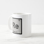 Re - 写実主義 哲学 化学 周期表 コーヒーマグカップ (正面左)
